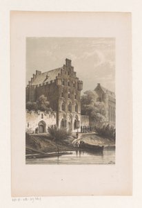 Häuser am Wasser von Cornelis Springer