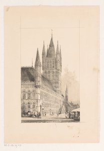 Tuchhalle von Ypern von Cornelis Springer