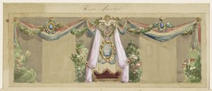 Entwurf für die Festdekoration anlässlich der silbernen Hochzeit von J.C. van Pappelendam und Ehefrau von Cornelis Springer