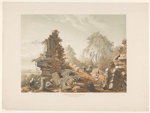 Ruine von Tjandi Lora Djongrang von Cornelis Springer
