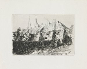 Drei hohe Bäume von Cornelis Steffelaar