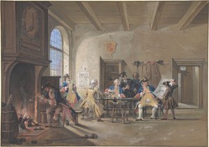 Wachstube Szene von Cornelis Troost