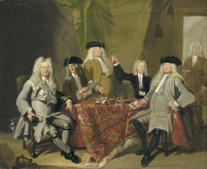 Inspektoren des Collegium Medicum in Amsterdam, 1724 von Cornelis Troost