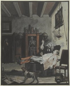Szene aus dem Lustspiel Krispijn Medicijn von Cornelis Troost