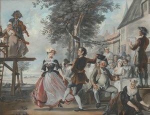 Die Hochzeit von Kloris und Roosje von Cornelis Troost