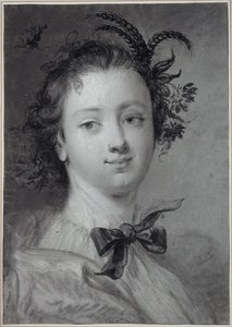 Junge Frau als Personifikation des Sommers von Cornelis Troost