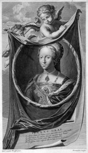 Lady Jane Grey, Königin von England von Cornelis Vermeulen