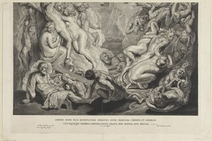 Jüngstes Gericht (untere Platte) von Cornelis Visscher (II)