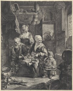 Pfannkuchenbäckerin von Cornelis Visscher (II)