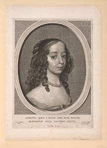 Albertine Agnes, Prinzessin von Oranien Nassau, aus Neun Porträts von Cornelis Visscher