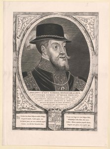 König von Spanien Philipp II. (Druck)