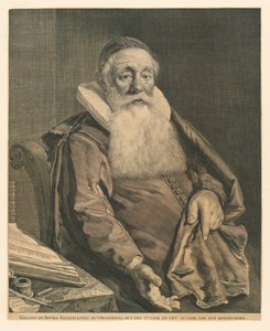 Porträt von Gellius de Bouma von Cornelis Visscher