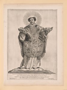 Heiliger Lebuin, aus Heilige des Nordens und Südens der Niederlande von Cornelis Visscher