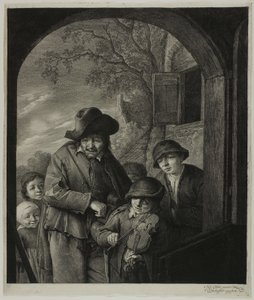 Der Drehorgelspieler von Cornelis Visscher