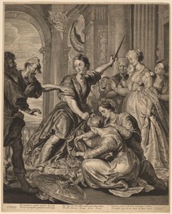 Achilles am Hof von Lykomedes von Cornelis Visscher after Sir Peter Paul Rubens, published by Pieter Claesz Soutman