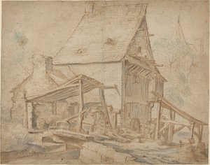 Eine alte Wassermühle von Cornelis Willaerts