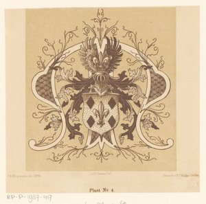 Heraldisches Wappen der Familie Van Mansvelt von Cornelis Willem Hendrik Verster van Wulverhorst