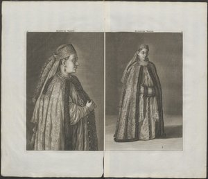 Russische Frau Aus: Reizen over Moskovië, 1711