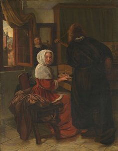 Paar macht Musik von Cornelis de Man
