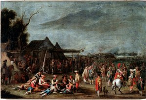 Biwak von Soldaten von Cornelis de Wael