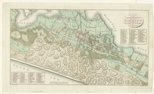 Karte von Haarlem und Umgebung von Cornelis van Baarsel