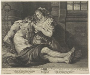 Cimon und Pero (Caritas Romana) von Cornelis van Caukercken
