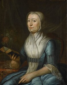 Porträt von Eva Goudriaan-de Veer von Cornelis van Cuylenburgh (II)
