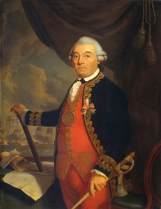 Porträt von Johan Arnold Zoutman (1724-1793), Vizeadmiral von Cornelis van Cuylenburgh
