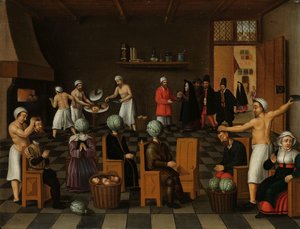 Die Legende vom Bäcker von Eekloo von Cornelis van Dalem (copy after)