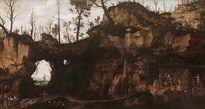 Landschaft mit dem Anbruch der Zivilisation von Cornelis van Dalem
