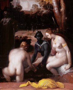 Bathseba bei ihrer Toilette
