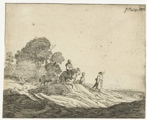 Landschaft mit Pferden von Cornelis van Kittensteyn (attributed to)