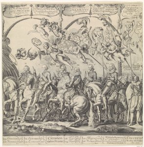 Triumphzug von Wilhelm von Oranien, rechte Platte