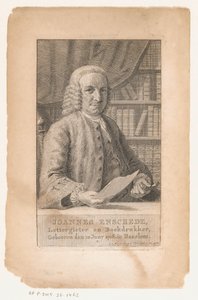 Porträt von Johannes Enschedé Joannes Enschede, Schriftgießer und Buchdrucker (Titel auf Objekt)