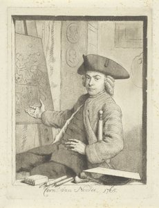 Selbstporträt von Cornelis van Noorde von Cornelis van Noorde