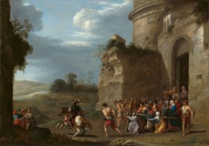 Christus trägt das Kreuz, frühe 1620er Jahre von Cornelis van Poelenburgh or Poelenburch
