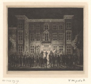 Begräbnis der Delfter Akademie, 30. Juni 1864 von Cornelis van der Griendt
