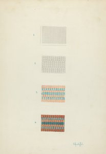 Detail der Bettdecke: Technikdemonstration von Cornelius Christoffels