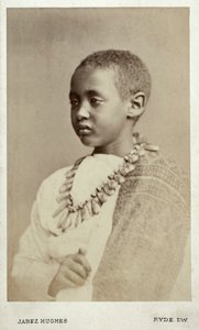 Prinz Alamayu, Sohn von Kaiser Theodor II, Ryde, England, 1868 von Cornelius Jabez Hughes