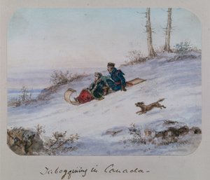 Schlittenfahren in Kanada von Cornelius Krieghoff