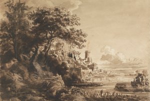 Landschaft mit Schloss