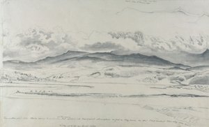 Bergpanorama in Wales, Cader Idris von Cornelius Varley