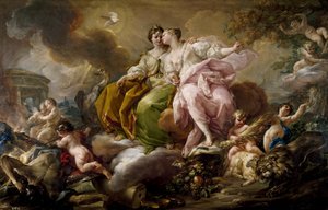 Allegorie der Gerechtigkeit und des Friedens von Corrado Giaquinto