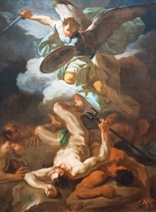Erzengel Michael besiegt Satan