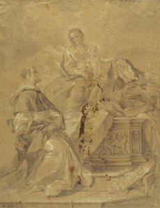Jungfrau und Kind, Heilige Katharina von Siena und Heiliger Dominikus von Corrado Giaquinto