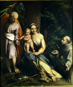 Ruhe auf der Flucht nach Ägypten von Correggio