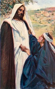 Begegnung von Jesus und Martha