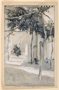 Unter ihrem eigenen Weinstock, Illustration für "Modern Athens"