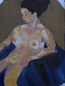 Nackte Frau