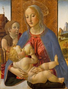 Madonna und Kind mit dem jungen Johannes dem Täufer, ca. 1490